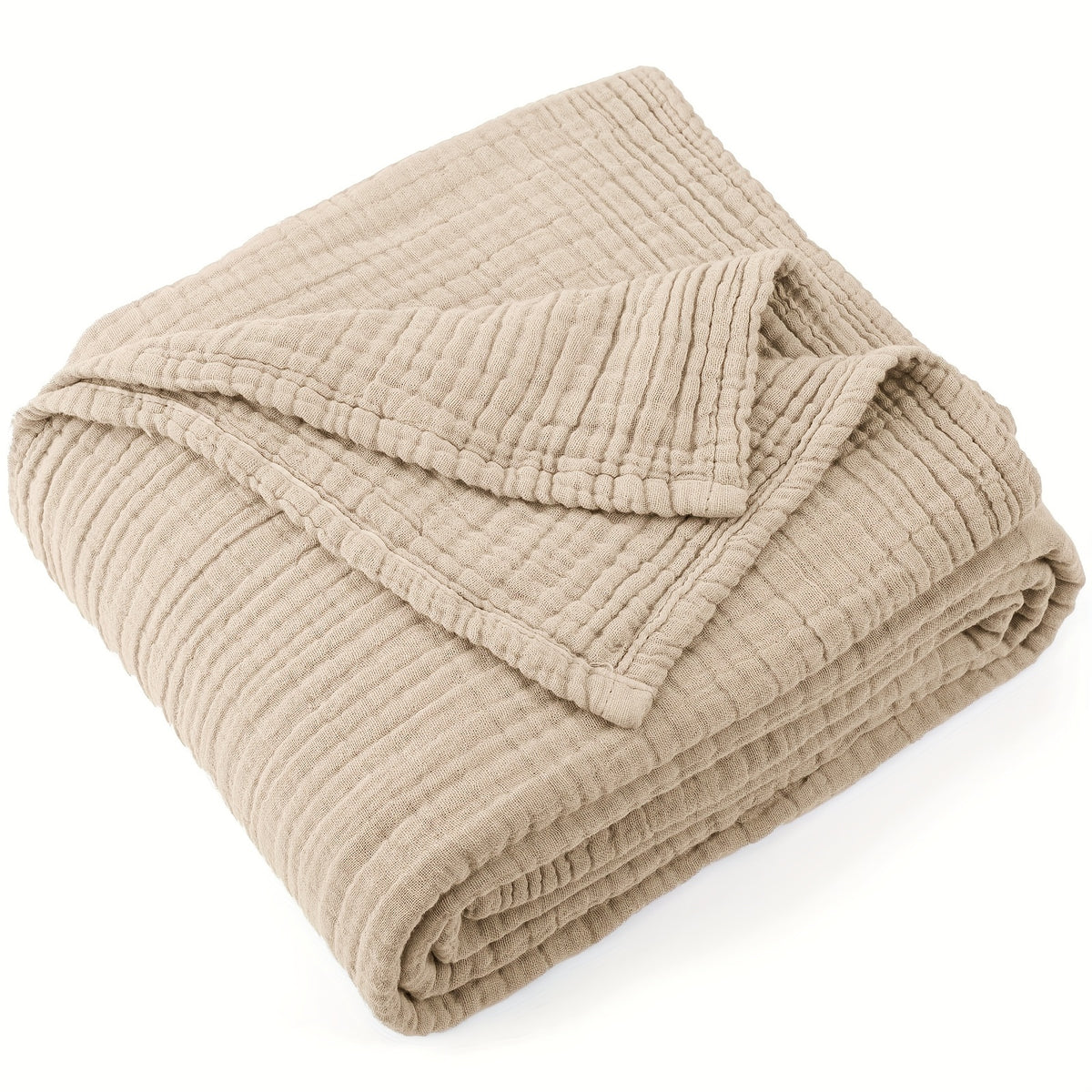 100% Muslin Blankets 6 Layers, Cooling Blanket, Room Decor Blanket, Perfect Holiday Gifts, Breathable & Lightweight, Camping Stuff, Soft Gauze Blanket, Suitable For New Year, Christmas Gifts