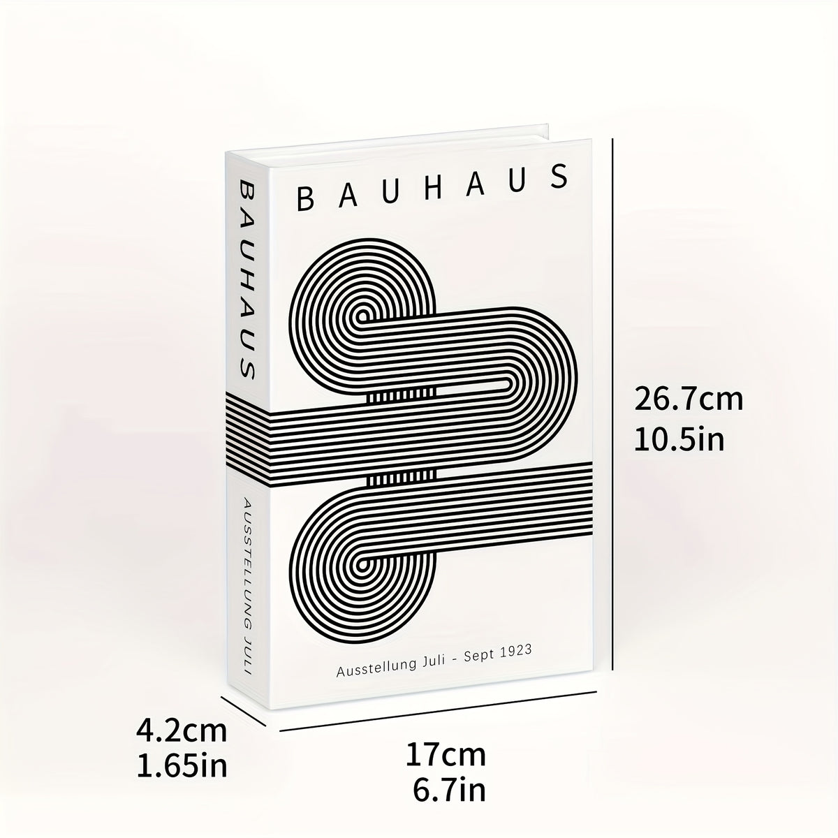 [2D Flat] 3 Sets of Bauhaus-Inspired Fake Book Boxes - Modern Minimalist Wall Decor for Home Office, Bookshelf, or Room Accent, Frameless Paper Ornaments, Office Wall Art | Minimalist Decor | Frameless Boxes, Bookshelf Decor, 2D Flat