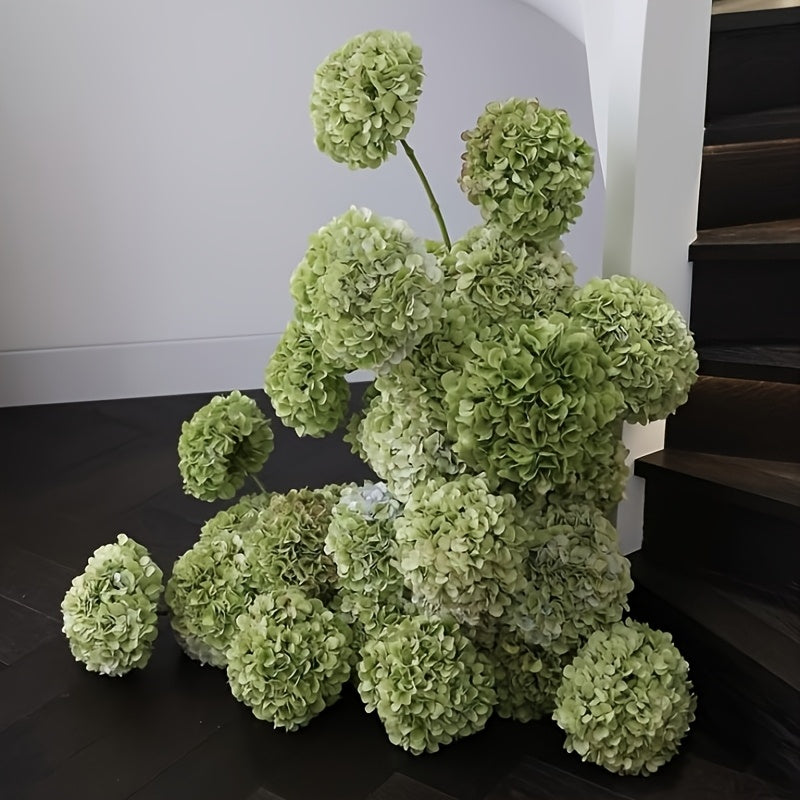 20/40 Blue White Hydrangea Artificial Flowers, 16.2 Inches Outdoor Silky Hydrangea Artificial Flowers, Suitable for Outdoor Weddings, Garden Decorations, Exhibition Decorations, Home Parties, And Christmas Decorations.