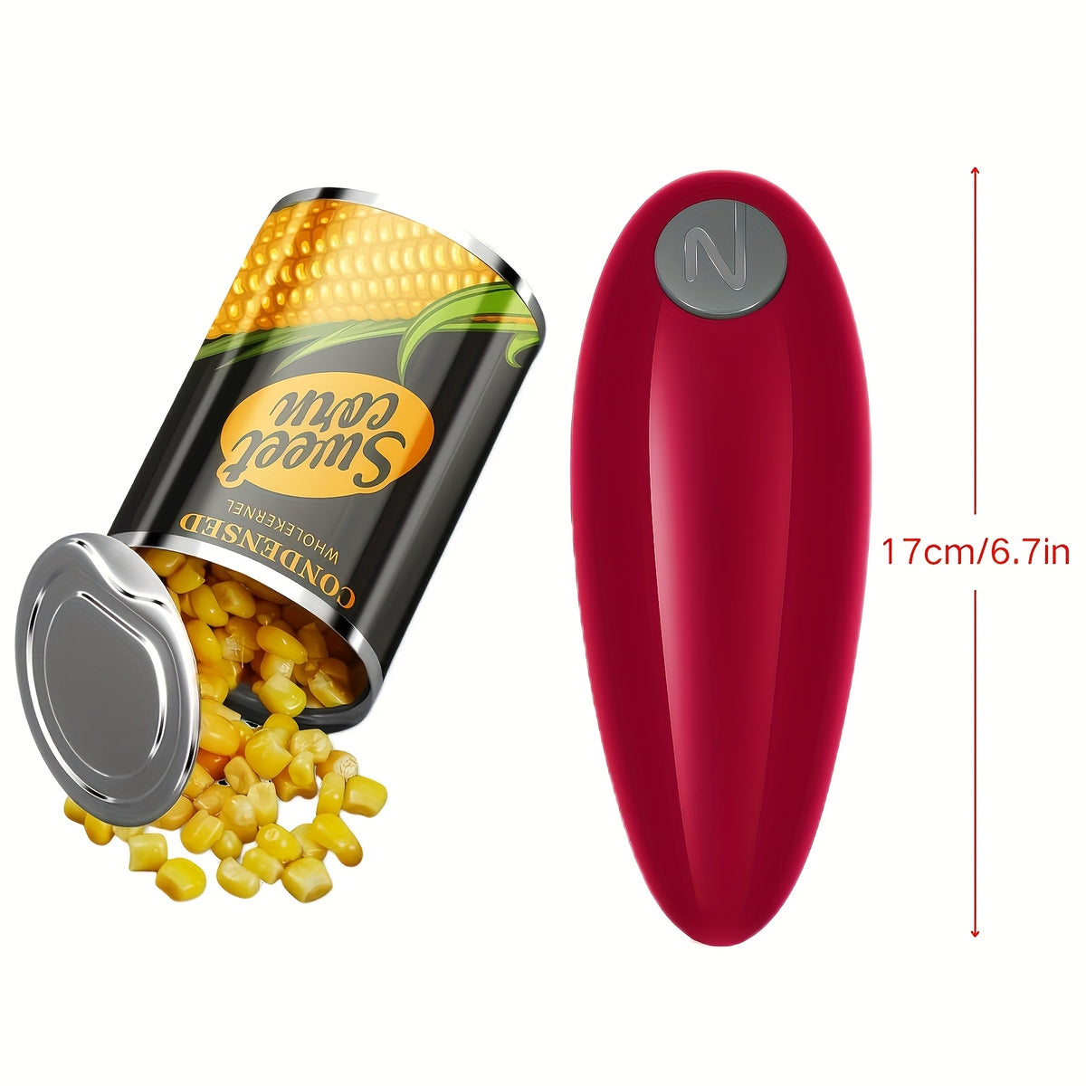 Automatic Electric Can Opener with a Single Touch, Designed for Seniors, Those with Arthritis, And Individuals with Limited Hand Mobility, Perfect for Use in The Kitchen Or While Camping, Making It an Excellent Easter Gift for Older Adults