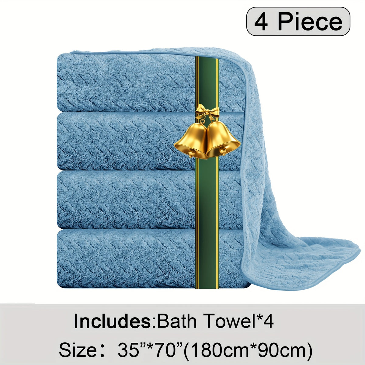 Oversized Bath Towels Set, Extra Large Towel Microfiber Soft XL Bath Sheet Super Absorbent Bathroom Towels Set Quick Dry Plus Size Shower Towels for Family Hotel, Wash Cloths