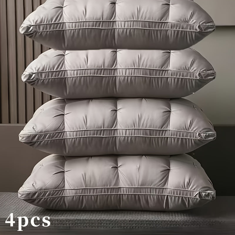 2/4pcs Luxury 5-Star Hotel Quality Pillows, Ultra-Soft for Side Back Stomach Sleepers, Machine Washable, Perfect for Home, Bedroom, And Hotel Use - The Perfect Gift for All Seasons, Home Bedding, Bedroom