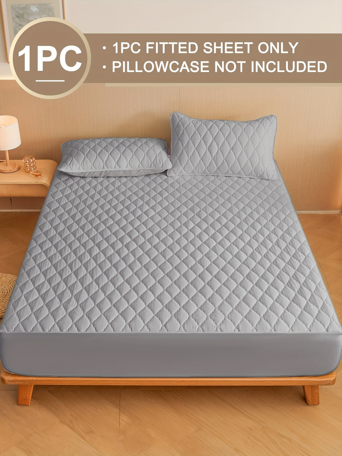 1pc High Quality Mattress Protector with Embossed Design - 11.8-inch Thickened Fitted Cover for Twin/Full/XL/King Beds (Excludes Pillowcases), Bedding Essential In Solid Color, Minimalist Bedroom Must-have