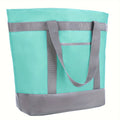 10.3 Gallon Insulated Grocery Tote Bag, Reusable Oxford Cloth Cooler Carrier with Carry Handles for Food Delivery, Shopping, Travel, Beach and Picnics