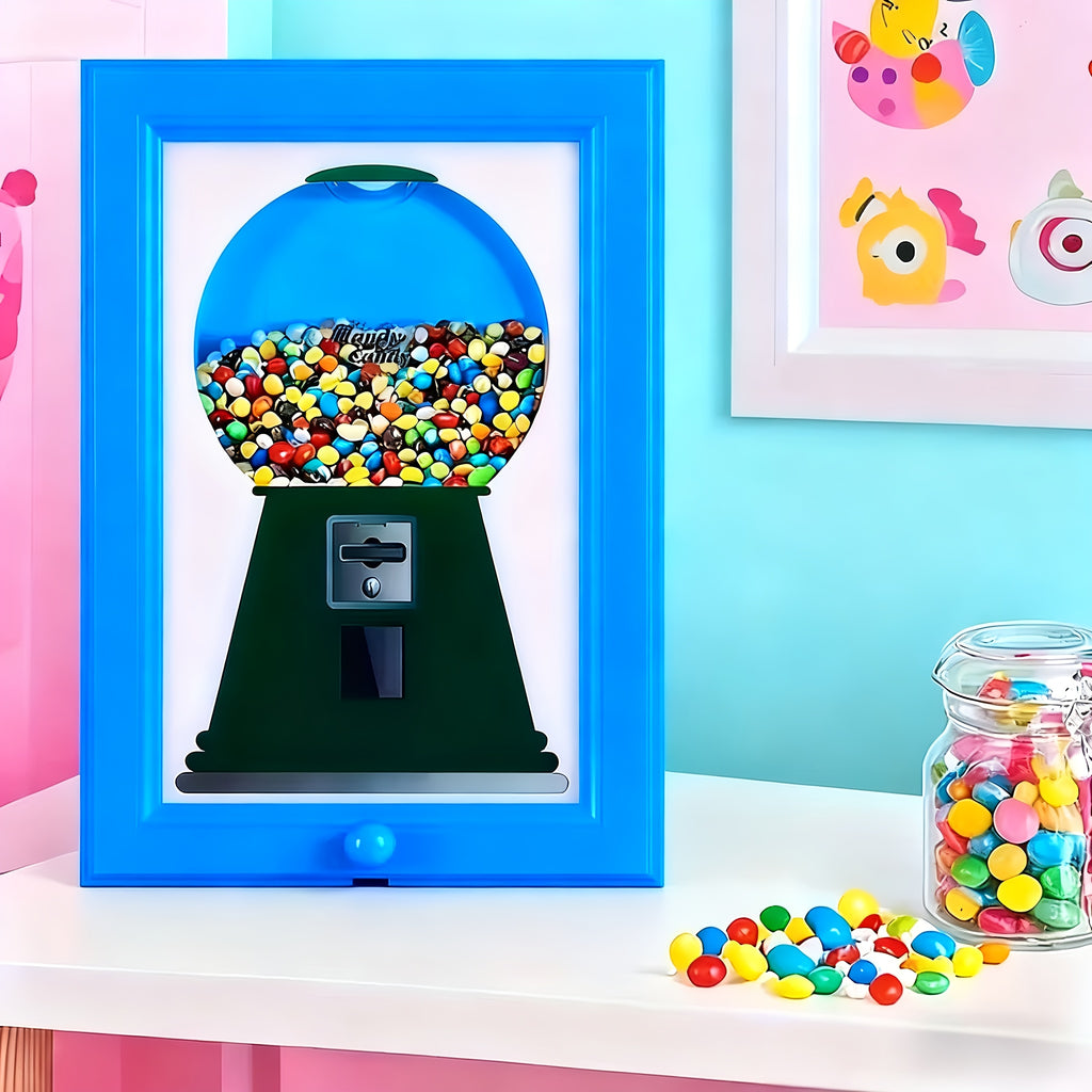 Candy Dispenser, Perfect Christmas Gift Candy Distribution Frame, A Square Frame Hanging on The Wall with Candy Distribution Function, Convenient for Obtaining Candy, Suitable for Schools And Families, Halloween, Christmas Gifts