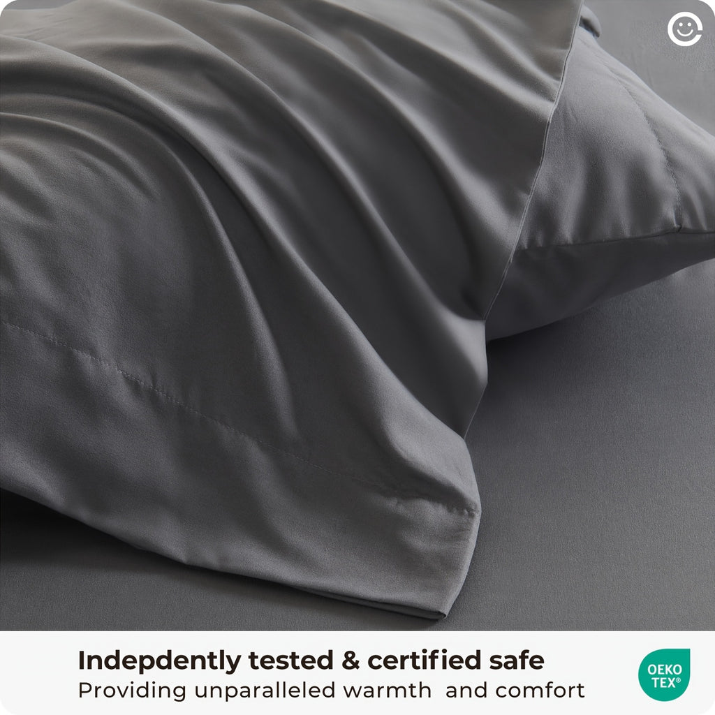 4-Piece Luxury Cooling Sheet Set - Breathable And Cooling Sheets - Hotel Luxury Sheet Set - Easy to Install And Secure - Soft, Wrinkle-Resistant Comfortable Sheets - Extra Deep Pocket Sheet Set - 4-Piece Set, Color Random