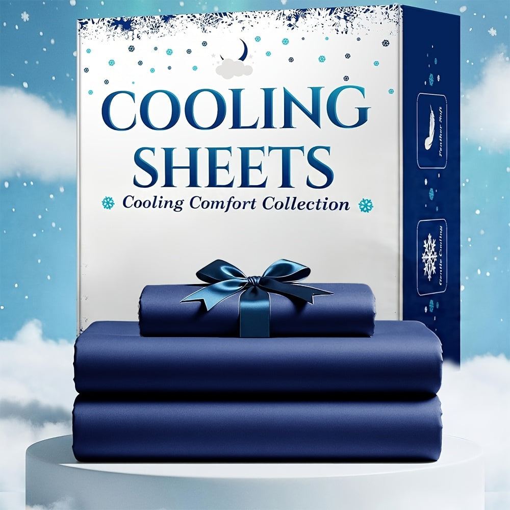 3/4pcs Cooling Bamboo Bed Sheet Set, Kids 4000 TC Extra Deep Pocket 20 Inch Bed Sheet, Luxury Soft Hotel & Cooling Sheet Set for Hot Sleepers, Wrinkle And Shrink Resistant, Fitted Sheet And Flat Sheet And Pillowcases