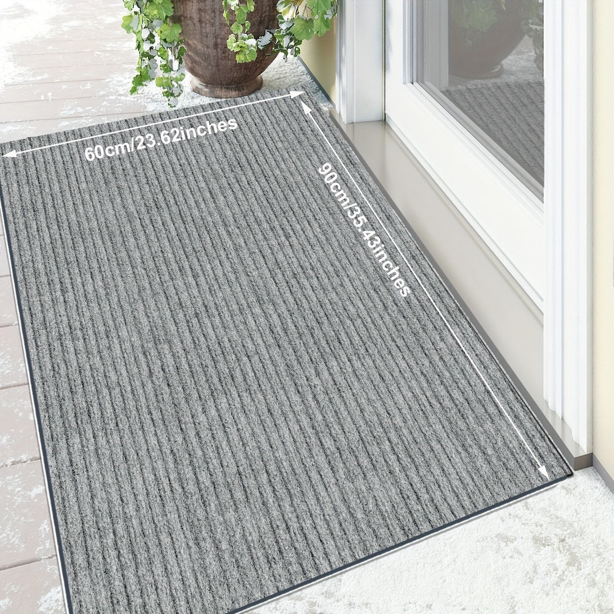 Entryway Mat, Indoor Door Mat Entrance, Non Slip Peel And Stick Low Profile Doormat, Entry Mat Door Mats Indoor, Front Door Mat Inside Door Mat Non Slip, Washable Door Mat, Easy to Clean Doormat, Floor Mat for Entryway