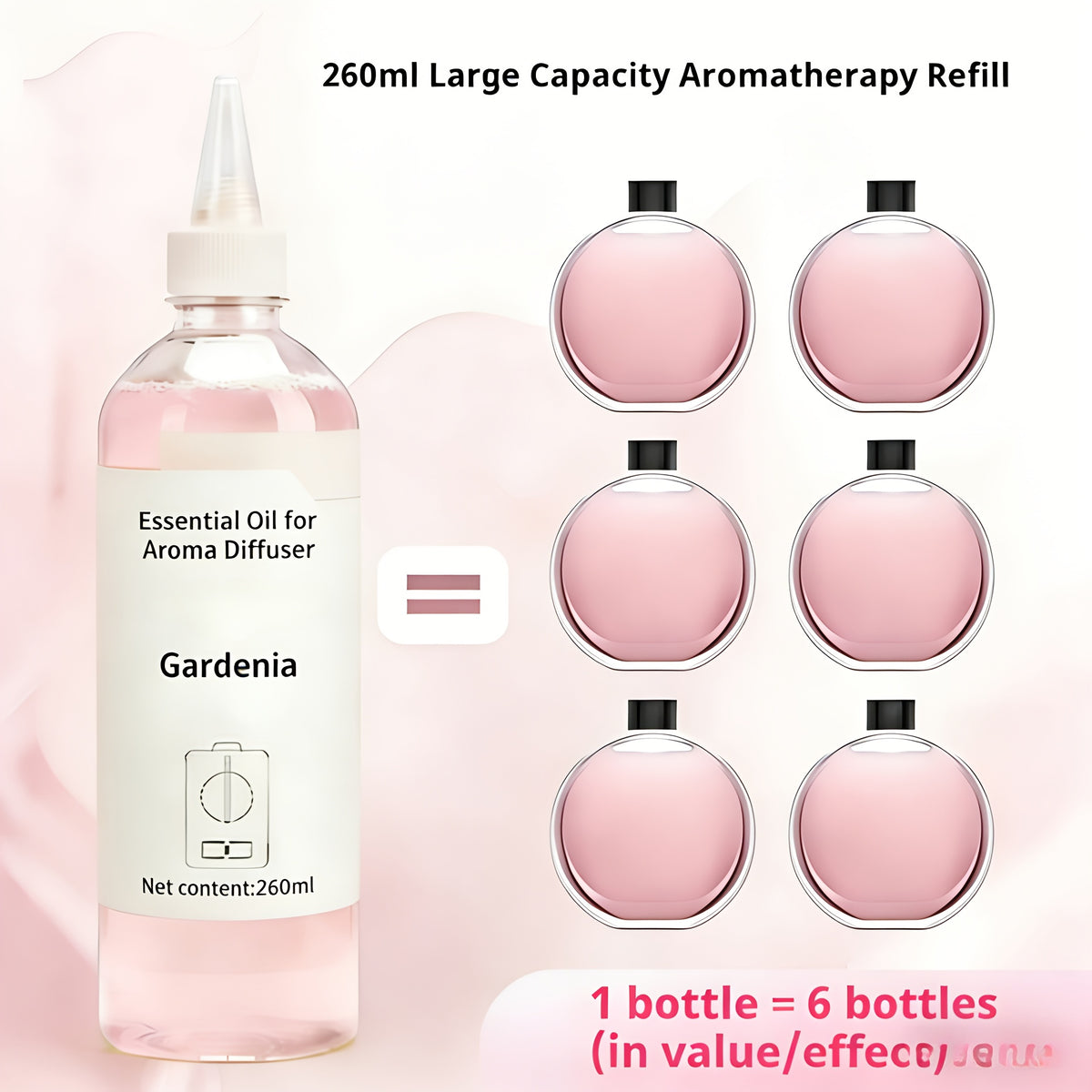 [Limited Time Offer] Essential Oil Refill for Aroma Diffusers, Large Capacity, Long-Lasting Fragrance, Eliminates Odors, Suitable for Prolonged Use, Anti-Spill Design, Clean and Non-Sticky, Compatible with Most Models, Fresh and Elegant, 1 Bottle
