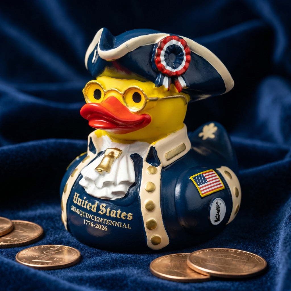 A 250th Anniversary Commemorative Edition Liberty Eagle Duck - 1776-2026 Memorial Collectible Resin Sculpture, Suitable for Placement in Multiple Scenes, Fully Loaded with Historical Commemorative Attributes, a Unique Cultural Symbol, an Exclusive