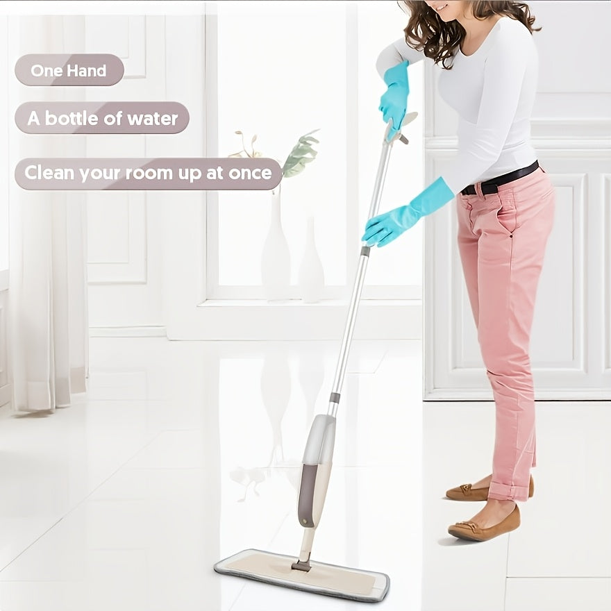This Multifunctional Microfiber Spray Mop Comes with Replaceable Mop Pads, Making It Ideal for Both Wet And Dry Cleaning on Hardwood, Laminate, Tile, And Ceramic Surfaces. It'S Perfect for Use in Kitchens, Bathrooms, And Living Rooms