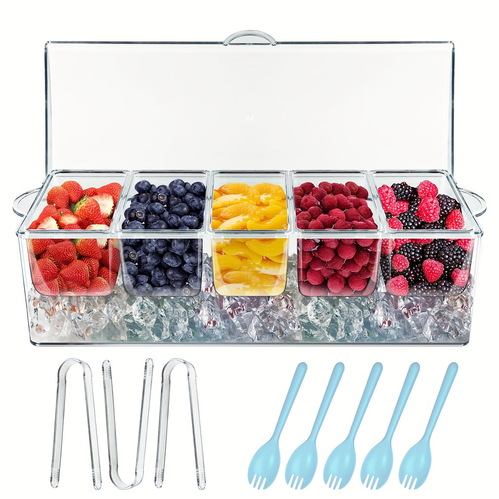 D 1 Set of Chilled Seasoning Plates