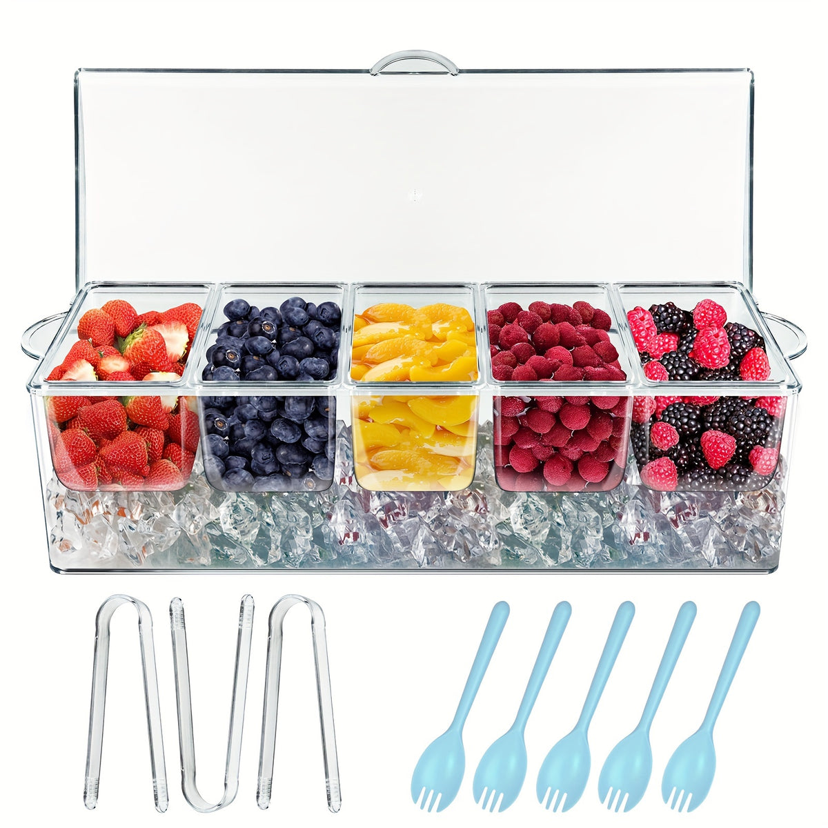 D 1 Set of Chilled Seasoning Plates
