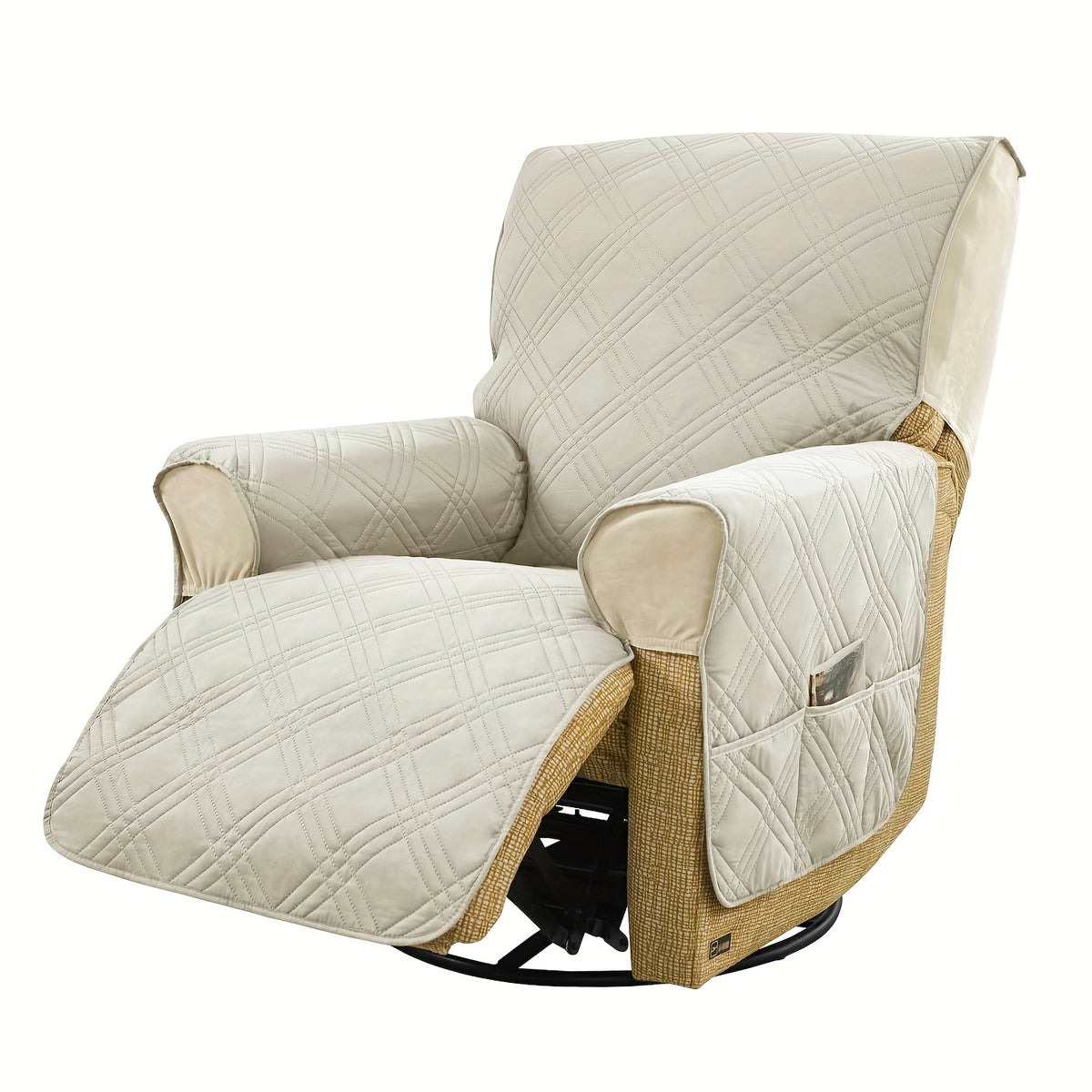 (S/L)1pc All-In-One T-Cushion for Comfort And Style Classic Style Armchair Cover, Double-Sided Anti-Slip Armchair Cover, Elastic Band Closure, Machine Washable, for Comfort And Style, Pet-Friendly, All-Season Use, Halloween, Christmas