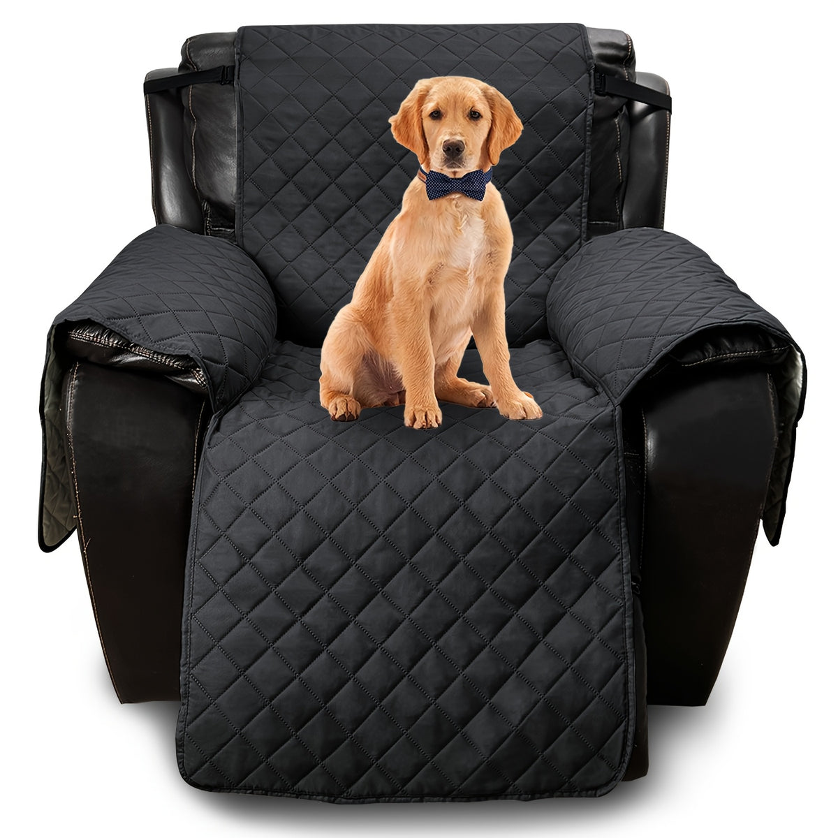 1pc 100% Non-Slip Recliner Chair Cover Sofa Slipcover, Pet Cover for Large Recliner with Elastic Straps, Washable Chair Seat Cover Recliner Chair Furniture Protector, Perfect for Indoor And Outdoor, Halloween, Christmas, Home Decoration