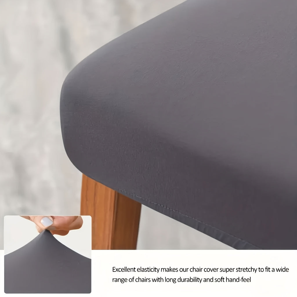 4pcs Set/6pcs Set Milk Elastic Home Kitchen Dining Chair Slipcover, Chair Cover, Furniture Protector For Wedding Office Living Room, Easy To Install, Suitable For Any Dining Chair.Halloween Gift, Halloween Home Decorations