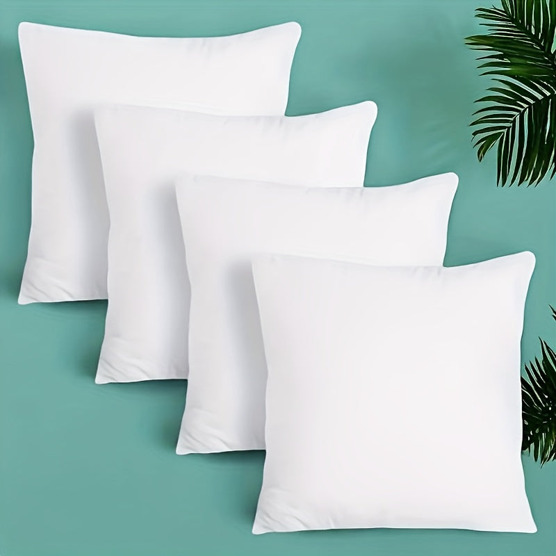 1/3/4/5pcs High-quality Throw Pillow Insert - Soft And Fluffy Square Pillow, Washable Pillow Core, Suitable for Sofas, Beds And Holiday Decorations, with A Zipper Closure. Sofa Pillow, Garden Decoration, Christmas Decoration, Perfect Holiday Gift