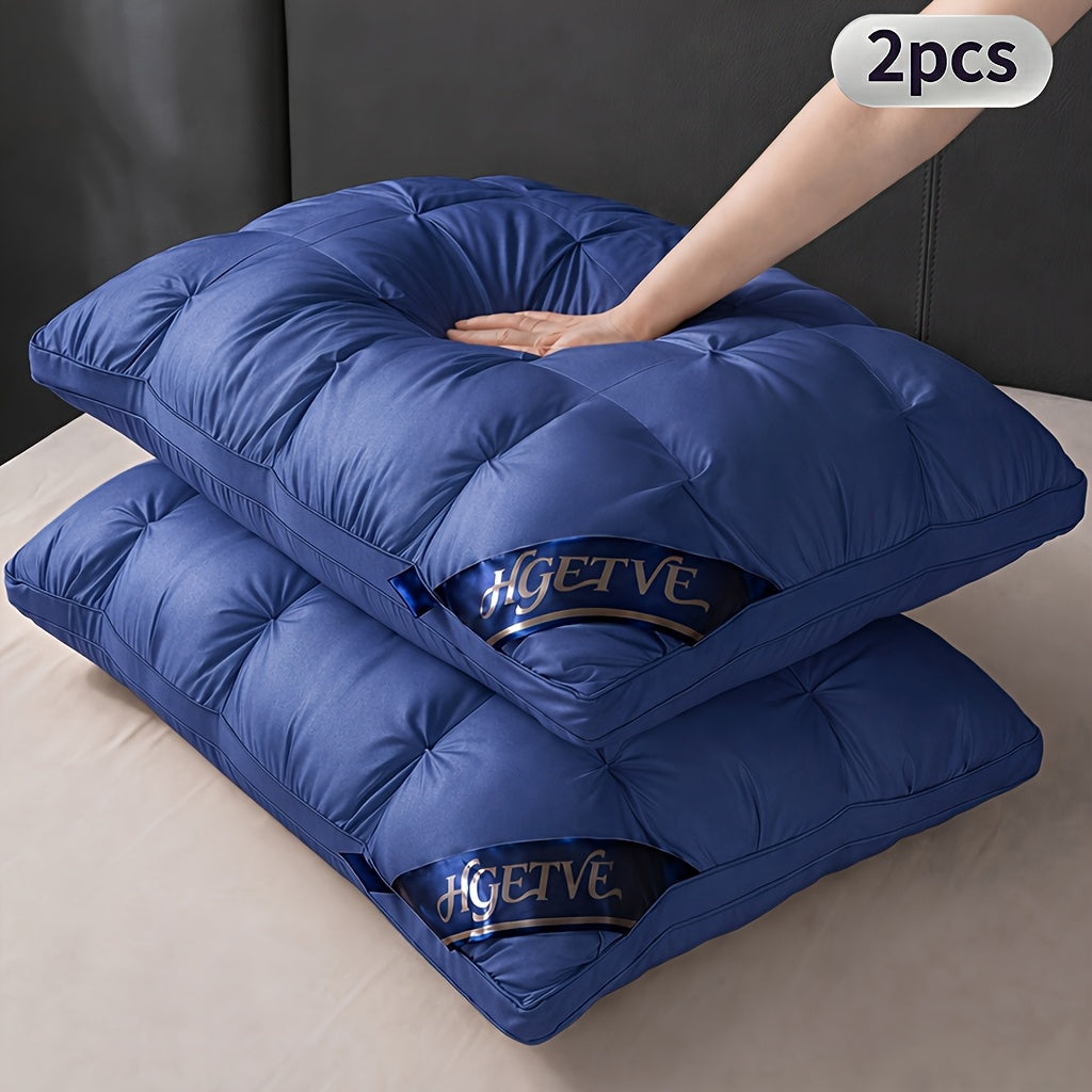 2pcs Hotel-quality Sleep Pillow, Soft And Fluffy for Better Sleep, Hypoallergenic And Breathable Fabric, High-loft Pillow Core, Ergonomic And Comfortable Neck Protection, Resistant to Deformation Over Time, King/Queen Size, Holiday Gifts.