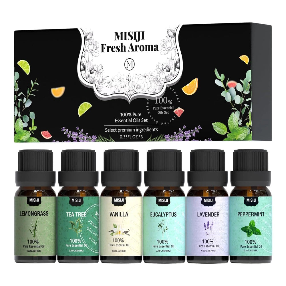 6/10/20pcs Essential Oils Set-Essential Oils for Diffuser for Home, Air Freshening Diffuser Oils Scents For, Laundry, Candle, Humidifiers 6/10/20 × 0.34oz. Ideal Valentines Day Gift for Women, Friends, Lover