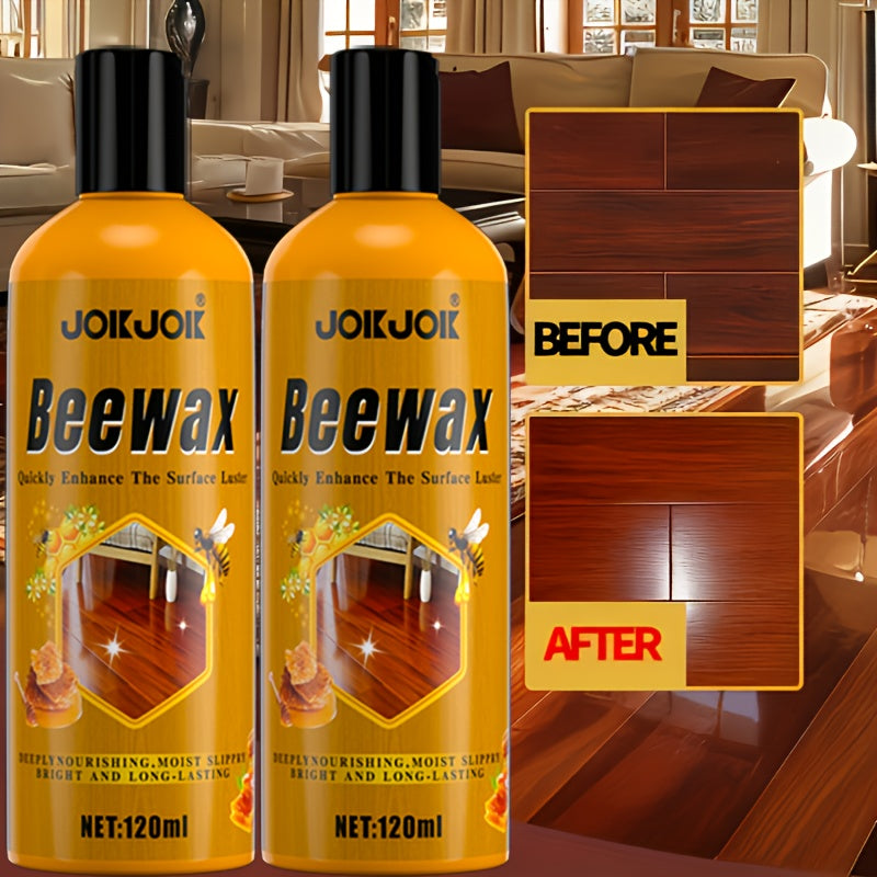 3pcs Professional-Grade Natural Beeswax Wood Repair & Care Kit | Deeply Moisturizes To Prevent Dryness And Cracks | Suitable For Solid Wood Furniture, Floors, Countertops, Doors & Windows | Eliminate Dullness And Scratches, Easily Restore Like-New