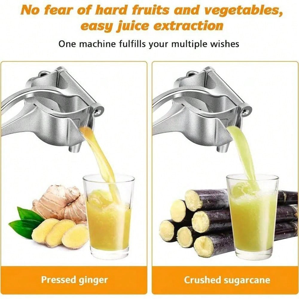 High-Quality Heavy-Duty Metal Manual Juicer, Equipped with an Additional Filter. Handheld Citrus Juicer for Extracting Juice from Lemons, Oranges, Apples, Cucumbers, And Watermelons. Kitchen Tool