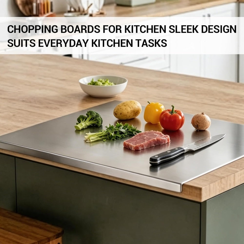 304 Stainless Steel Cutting Board Butcher Block Household Rolling Board Kitchen Supplies, Preparation, Meal Prep Tools, Modern Cutting Surface, Sleek Kitchen Tool, Rustresistant Material, for easy To Clean, Versatile Cutting Mat, Kitchen Work Surfac