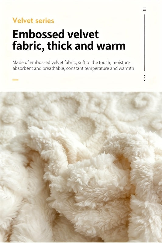 European Embossed Super Soft Bed Sheet/Blanket - Four Seasons Universal Warm Mattress Protector, Soft Machine Washable Bedding, Deep Pocket Design, Suitable for Twin, Queen, King, Full Sizes. Pillowcases Available With/Without