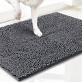 Dog Door Mat for Muddy Paws, Absorbent Microfiber Chenille Pet Rug with Non-Slip Backing, Machine Washable Entryway Mat in Multiple Sizes and Colors