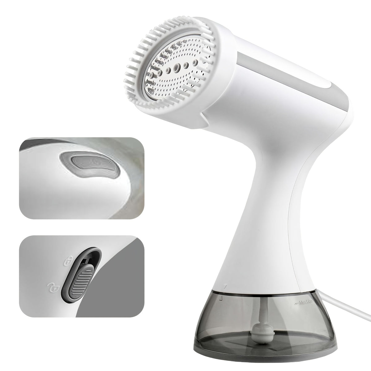 1100W Handheld Hanging Ironing Machine with 20s Fast Heating, Equipped with A Cleaning Brush And A 10.14oz Large Capacity Water Tank. Home Steam Ironing Machine Is A Must-have Tool for Wrinkle Removal During Travel And Clothing Care for Business