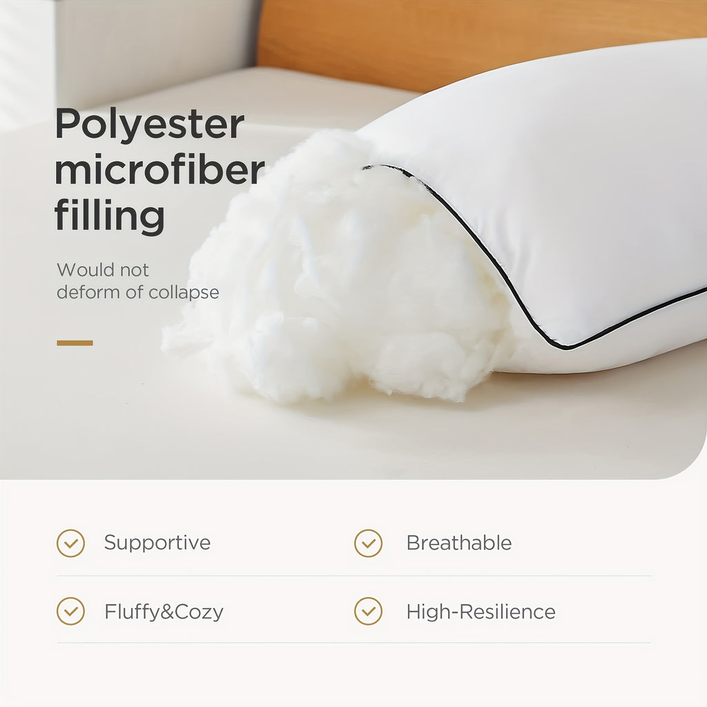 Bed Pillows for Sleeping-Queen Size Pillows Set of 2/ 4, Cooling Hotel Quality with Premium Soft Down Alternative Pillow for Neck Relief for Back, Stomach or Side Sleepers, Breathable, 20x30in