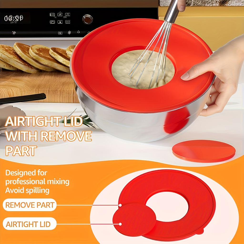 26pcs Stainless Steel Mixing Bowl with Sealed Lid, Including 7 Mixing Bowls+3 Types Of Wire Scraping And Slicing Tools And Kitchen Tools, Suitable for Baking, Salad Making, Mixing, Kitchen Tidying, Christmas Gifts, Father's Gifts, Gifts for Men