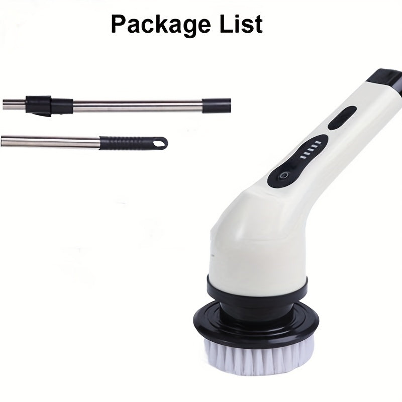 Electric Spin Scrubber Cleaning Brush Scrubber for Home Adjustable Speeds Electric Spin Scrubber Cleaning Supplies Bathroom Cleaner Spin Mop Cleaning Brush Scrubber with 3/5/7 Brush Heads Electric Cleaning Brush, For, Kitchen, Bathtub Tile Scrubber