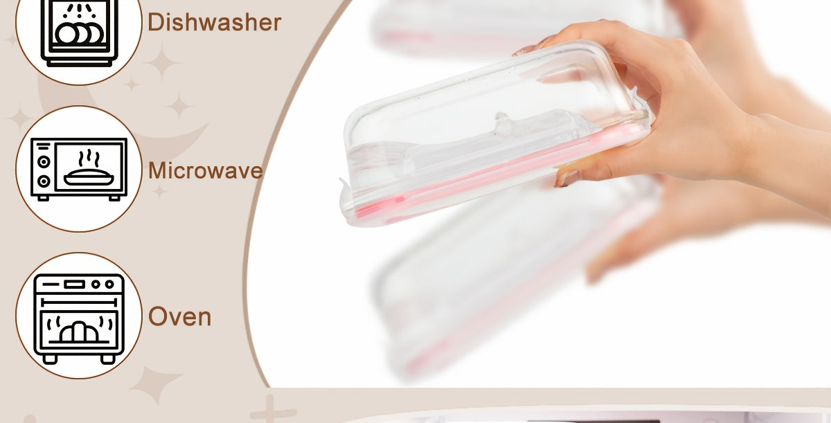 16pcs (8 Lids And 8 Containers) Sealed Glass Food Storage Containers, Lunch Boxes, Microwave Ovens, Ovens - Perfect for Salads, Fruits, Vegetables, And Sandwiches, Lunch Boxes | Sealed Storage | Durable Glass, Food Storage Containers