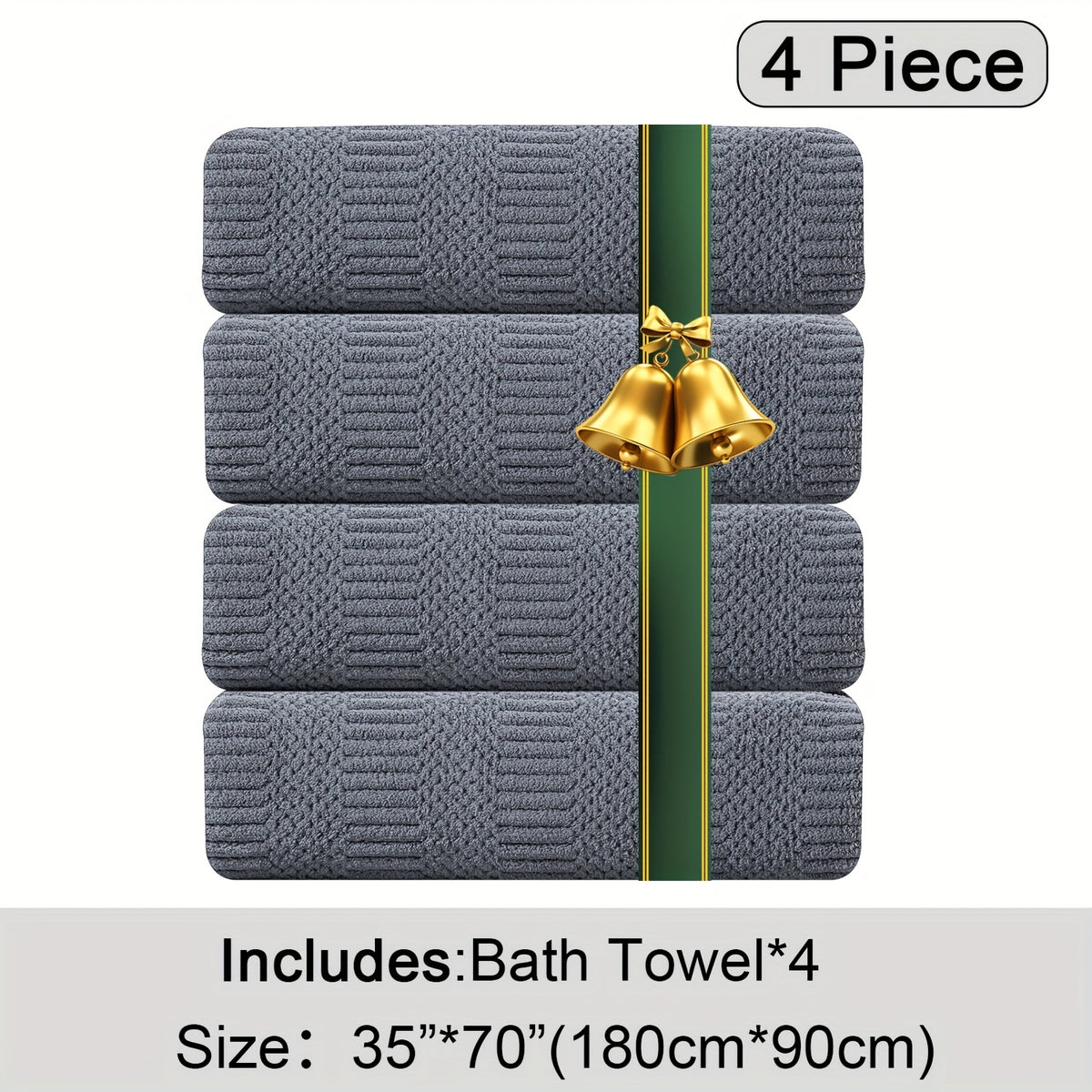 Oversized Bath Towels Set, Extra Large Towel Microfiber Soft XL Bath Sheet Super Absorbent Bathroom Towels Set Quick Dry Plus Size Shower Towels for Family Hotel, Wash Cloths