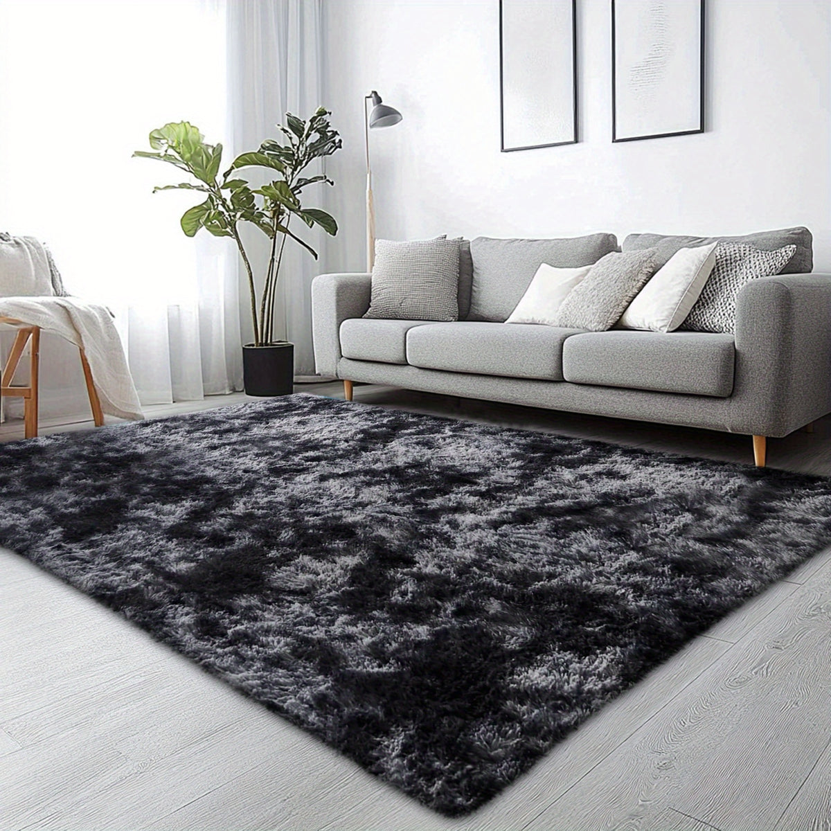 Rugs for Living Room, Super Soft Fluffy Shaggy Area Rugs for Bedroom, Cozy Floor Mats, Plush Indoor Carpet for Kitchen, Faux Rug for Room, Home Decor, Housewarming Gift, Door Mat