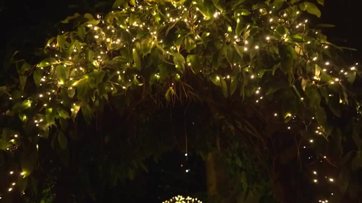 LED Christmas String Lights, Green Wire with 8 Modes, Memory and Timer in Warm, White or Multicolor Options for Indoor and Outdoor Holiday Decor