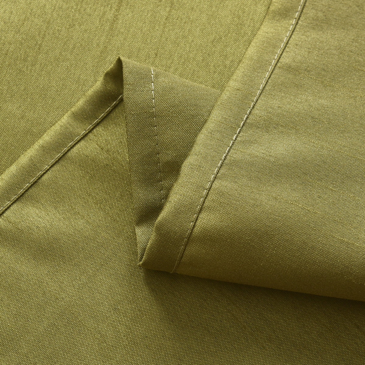 3 Panels Faux Silk Solid Color Sheer Kitchen Curtains Set Rod Pocket Design with 2 Tiers 26x36 inch Each and 1 Valance 52x14 inch for Kitchen Bathroom Privacy Drapes and curtains