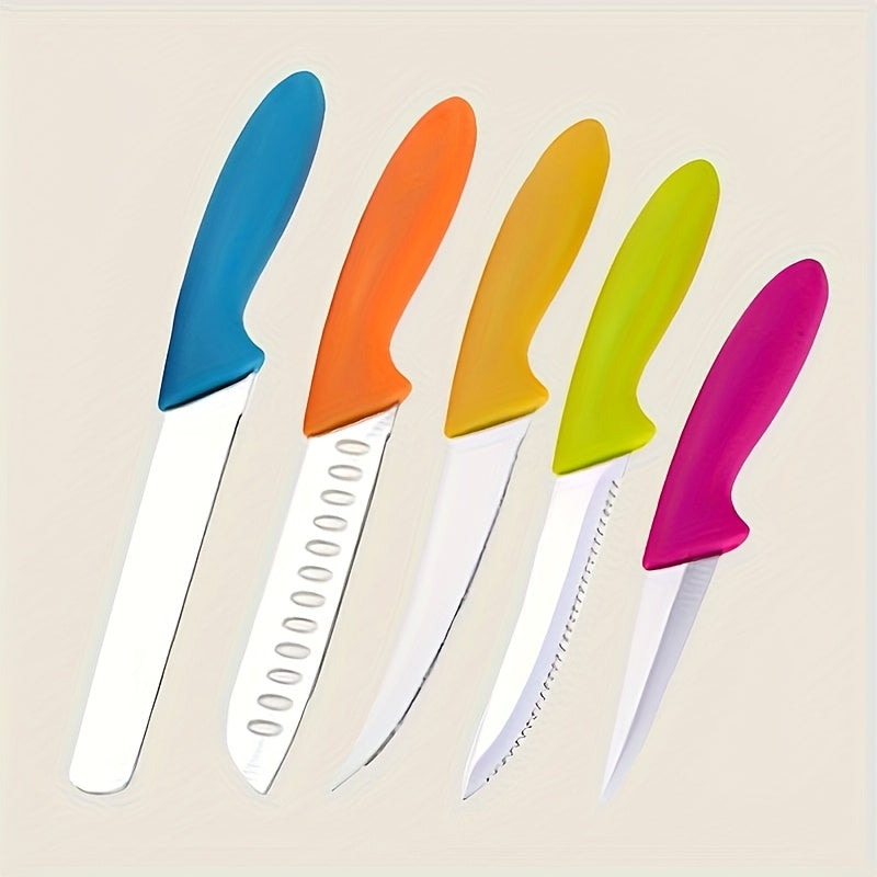 5pcs Paring Knives, Kitchen Tools, Kitchen Knife Set, Ultra Sharp Vegetable And Fruit Knife, German Steel Small Kitchen Knife with PP Plastic Ergonomic Handle