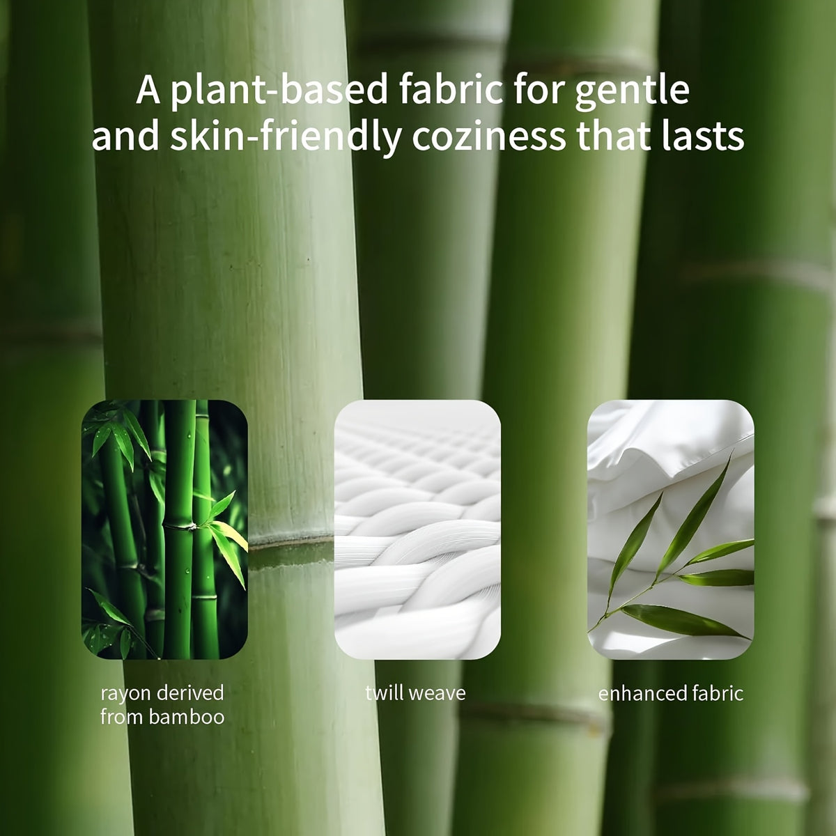 4pcs 2200TC Cooling Bamboo Bed Sheet Set Summer Chill Collection-16" Deep Pocket - Ultra Soft Luxury Bedding W/ Flat Sheet, Fitted Sheet & Pillowcases (Beat The Hea Stay Cool All Night) Queen Size Sheet Set Breathable Sheets Sets Queen Size Gifts