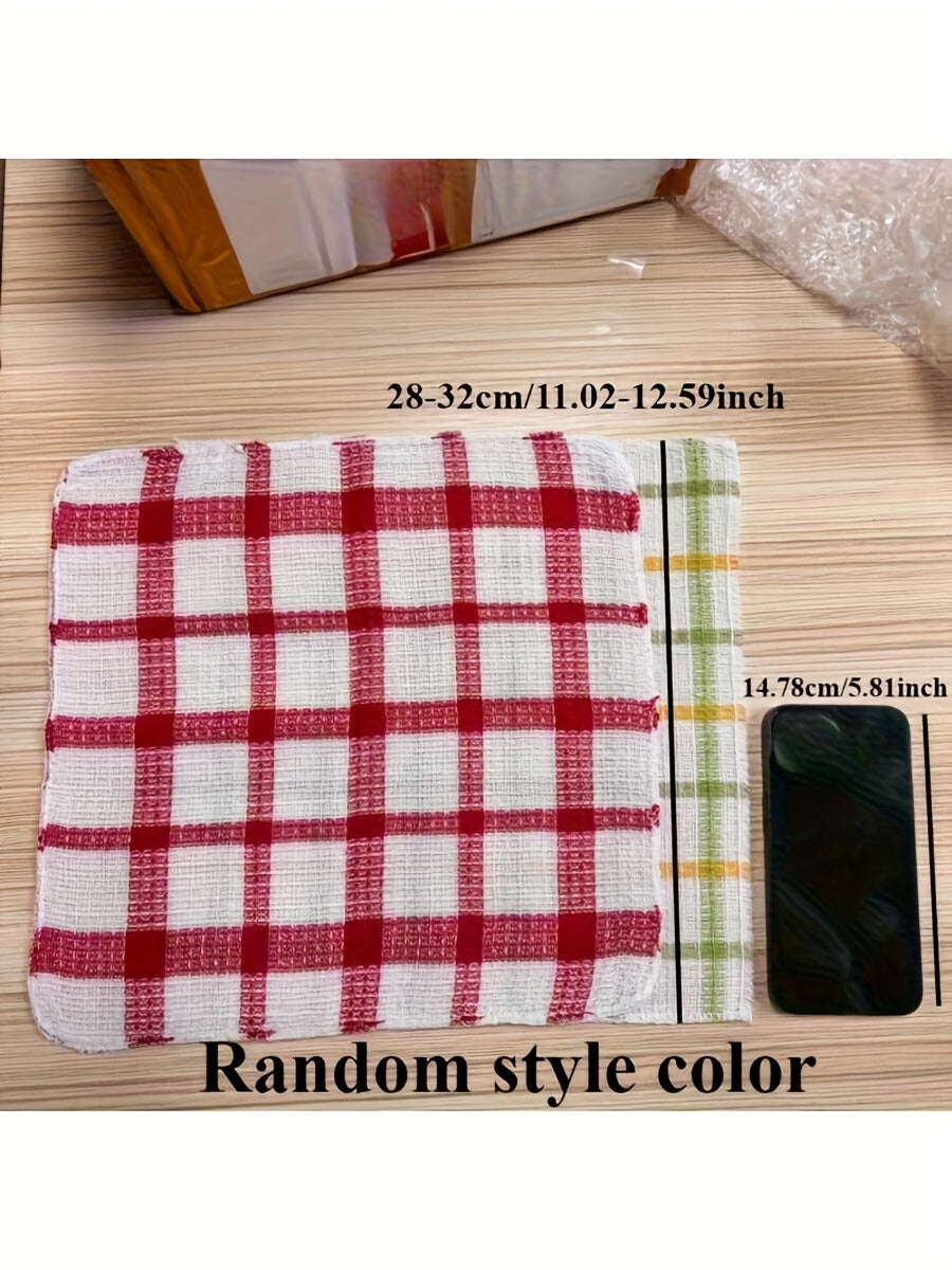 12 Kitchen Dishcloths, Soft and Absorbent Cloths, Household Cleaning Tools, Reusable and Durable Kitchen Cloths, Home and Wedding Decorations
