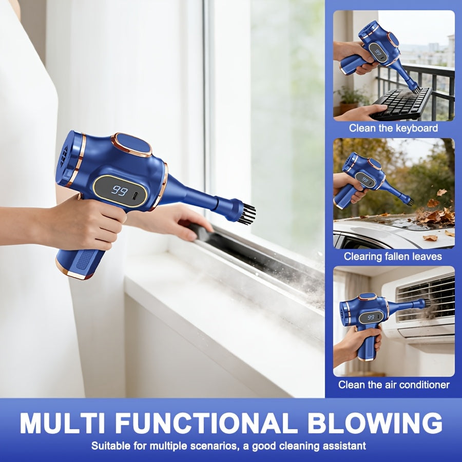 Cordless Handheld Vacuum Cleaner for Car, Home & Pet Hair Cleanup, Type-C Charging with Listed Digital Display and Washable Filter, Model Options