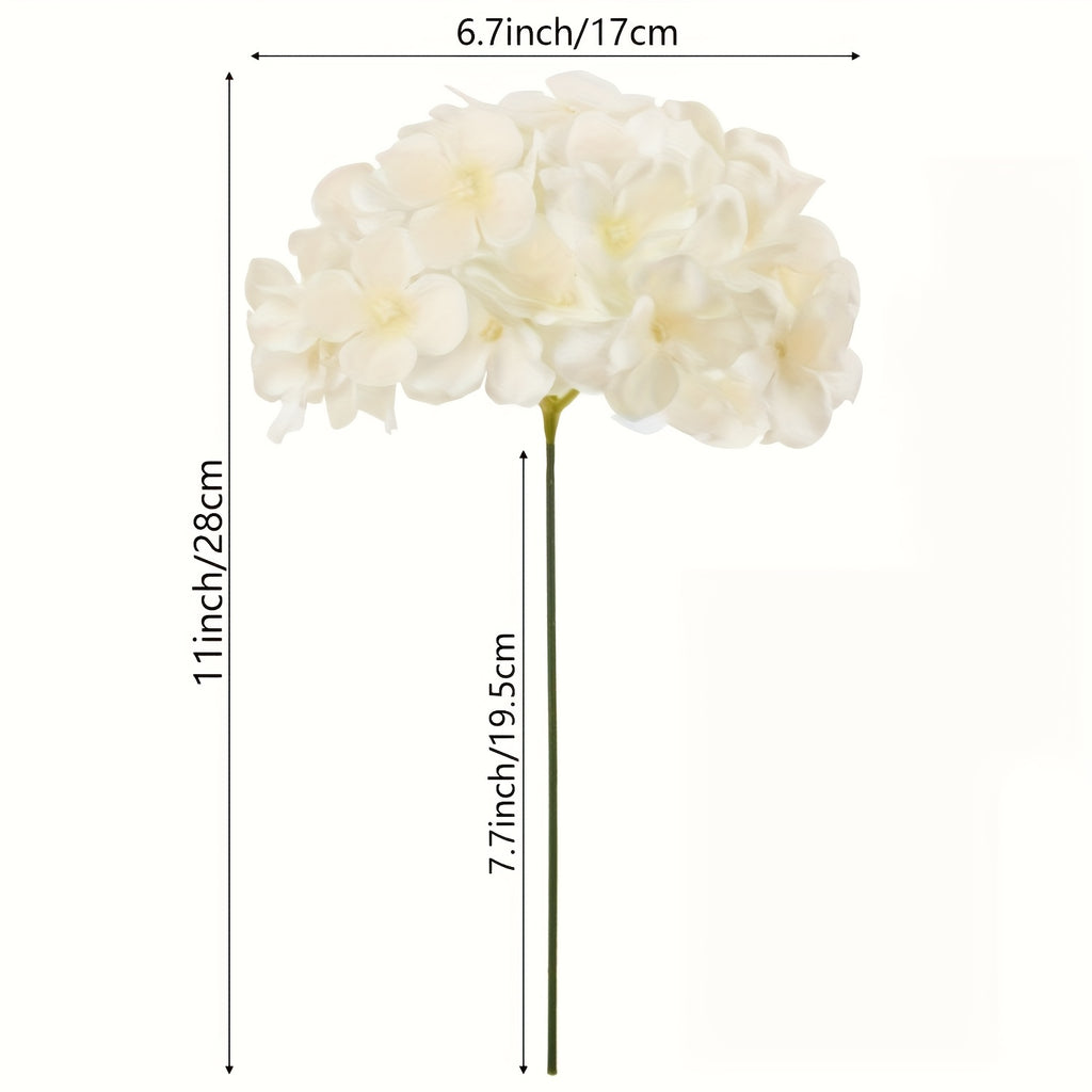 72pcs Hydrangea Artificial Flowers Hydrangea Flowers Artificial Flower Heads with Stems for Home Wedding Party Decorations