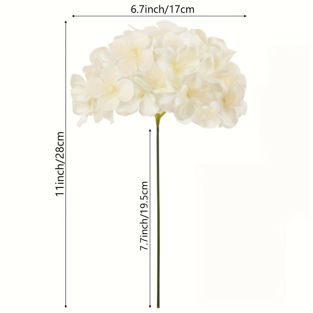 72pcs Hydrangea Artificial Flowers Hydrangea Flowers Artificial Flower Heads with Stems for Home Wedding Party Decorations