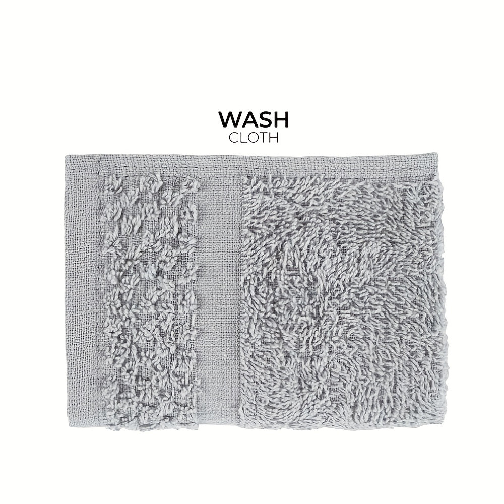 32pcs/16pcs/10pcs Bath Towel Set, 4pcs Bath Towels&2pcs Hand Towels&4pcs Washcloths, Solid Color, Cotton Towel, Absorbent, Quick-drying, Soft And Comfortable, Bathroom Supplies, Towels for Bathroom, Shower And Hotel