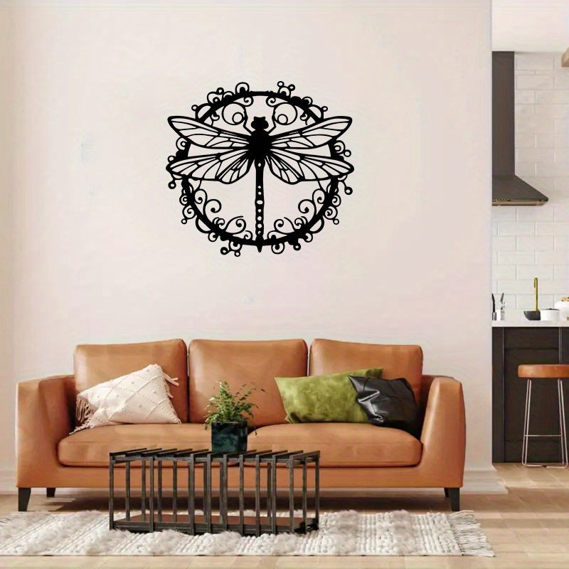 Metal Dragonfly Wall Art – Elegant Hollow Design, Ideal for New House, Wedding, Mother'S Day, Christmas Gift – Durable Metal Material, Suitable for Living Room, Bedroom, Office – Perfect Gift for Mom, Wife, Or Home Enthusiasts