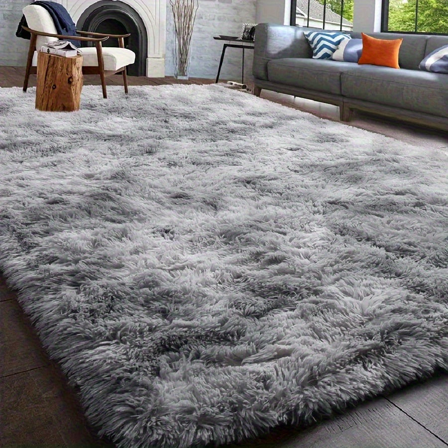 1pc Of Ultra Soft And Thick Fluffy Living Room Carpet, Non Slip, Soft, Comfortable, Fashionable, High-end, Available In Various Sizes And Colors. The Carpet Can Be Used for Bedroom, Dining Room, Living Room, And Office Decoration, Home Decoration