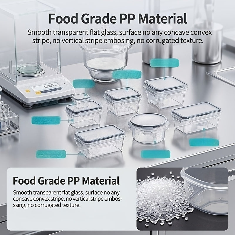 48/24pcs Food Storage Container Set, Fresh-Keeping Boxes, Easy-to-Secure Lids -  Airtight Plastic Containers, Suitable For Pantry, Travel, Outdoor Picnics, Kitchen Organization, Comes With Labels And Marker, (24/12Lids + 24/12Containers)