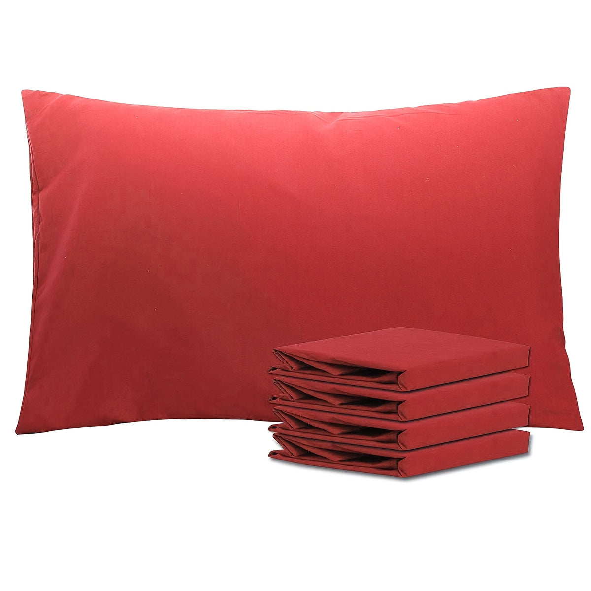 4 Pack 20x30 Brushed Microfiber Pillowcases | Envelope Closure, Soft, Wrinkle-Free, Fade-Resistant, Solid Color, Viscose Blend