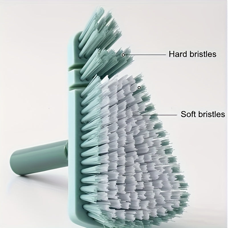 1pc Floor Scrub Brush Shower Scrubber Cleaning Bath Tub And TileScrubber Brush Long Handle Detachable Stiff Bristles For CleaningShower Bathroom Kitchen Balcony Wall 37.4" Length