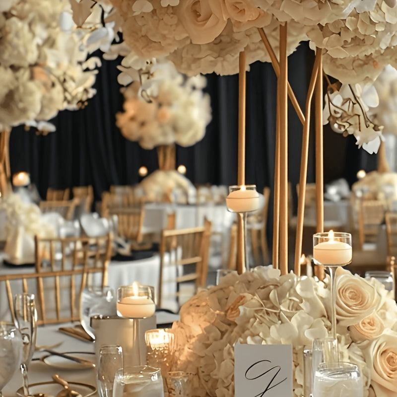 72pcs Hydrangea Artificial Flowers Hydrangea Flowers Artificial Flower Heads with Stems for Home Wedding Party Decorations